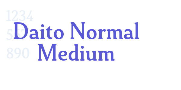 Daito Normal Medium font free