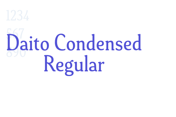 Daito Condensed Regular