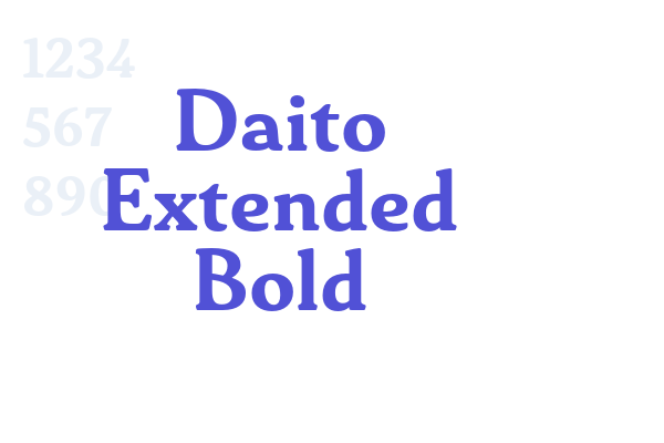 Daito Extended Bold