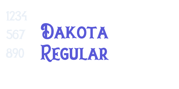 Dakota Regular font free