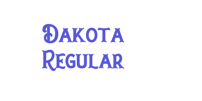 Dakota Regular Font