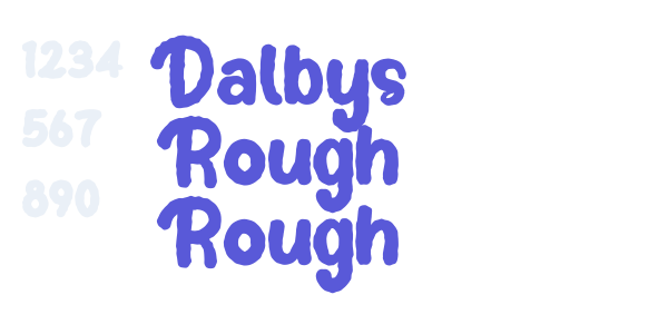 Dalbys Rough Rough font