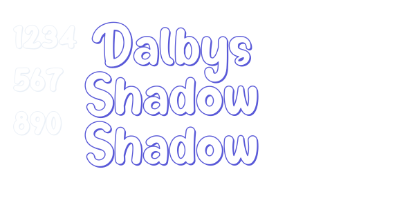 Dalbys Shadow Shadow font free