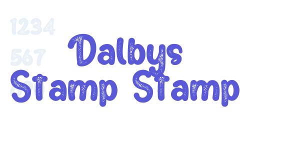 Dalbys Stamp Stamp font