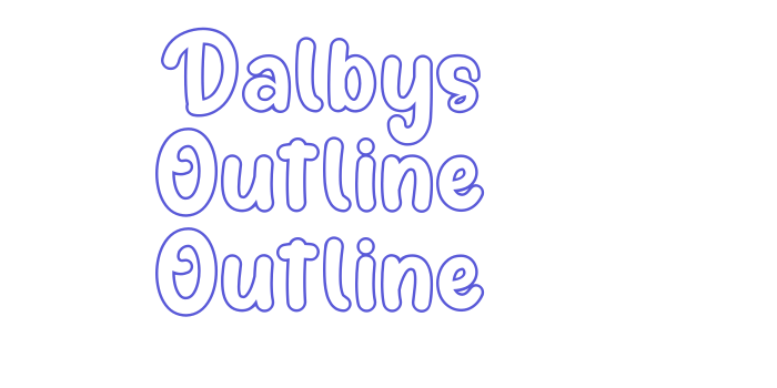 Dalbys Outline Outline Font