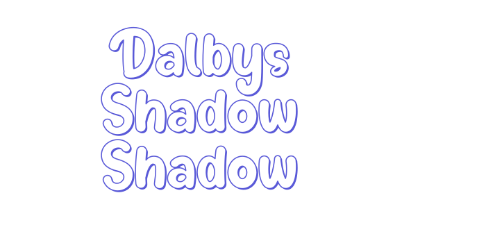 Dalbys Shadow Shadow Font Download