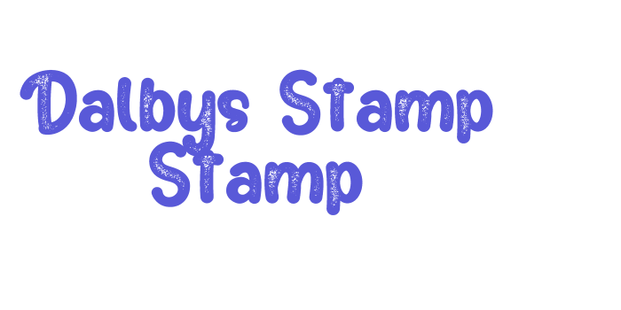 Dalbys Stamp Stamp Font Download