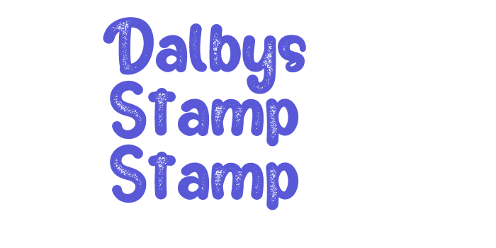 Dalbys Stamp Stamp Font