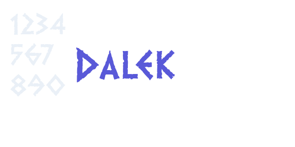 Dalek font free