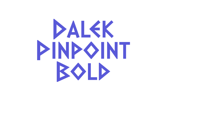 Dalek Pinpoint Bold Font Download