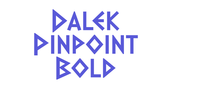 Dalek Pinpoint Bold Font Download