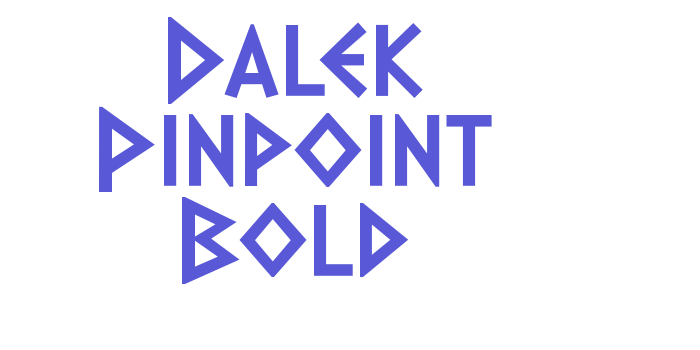 Dalek Pinpoint Bold Font