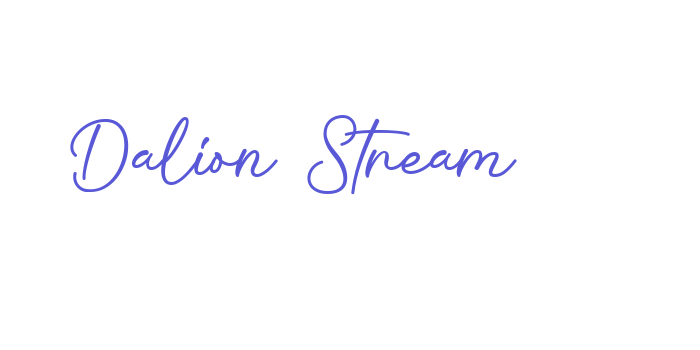 Dalion Stream Font