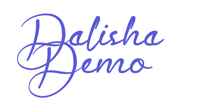 Dalisha Demo Font