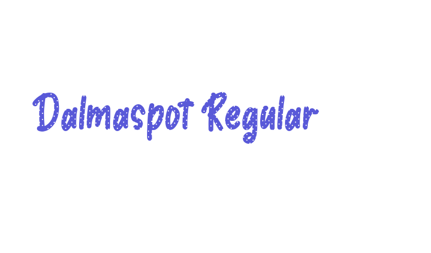 Dalmaspot Regular Font