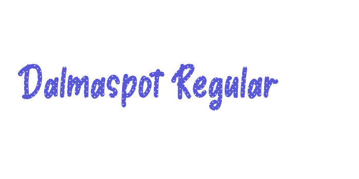 Dalmaspot Regular Font Download