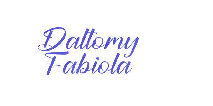 Daltomy Fabiola Font Download