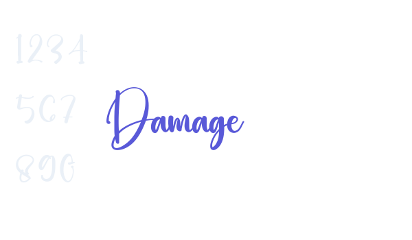 Damage Font