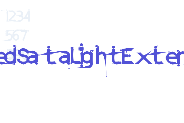 DamagedSataLightExtended Font Download