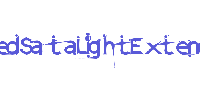 DamagedSataLightExtended Font Download