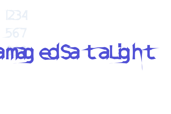 DamagedSataLight Font Download