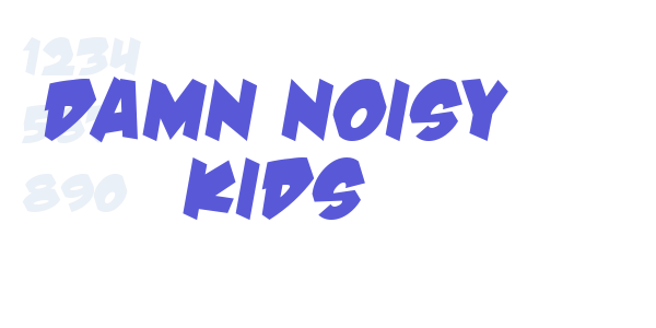 Damn Noisy Kids font free