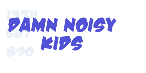 Damn Noisy Kids-font-download