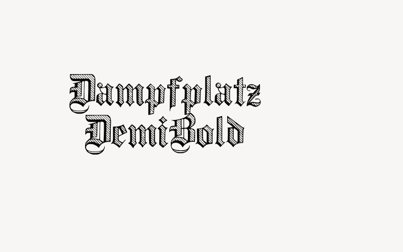 Dampfplatz DemiBold Font