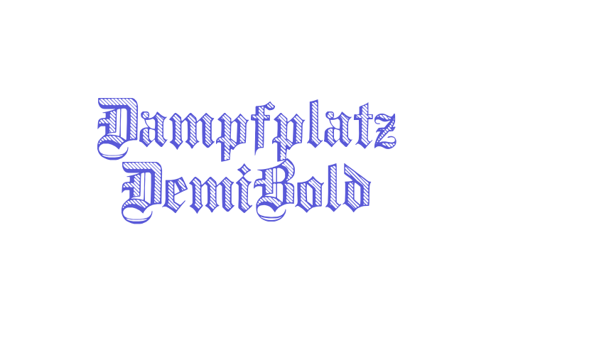 Dampfplatz DemiBold Font