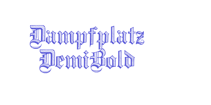 Dampfplatz DemiBold Font Download