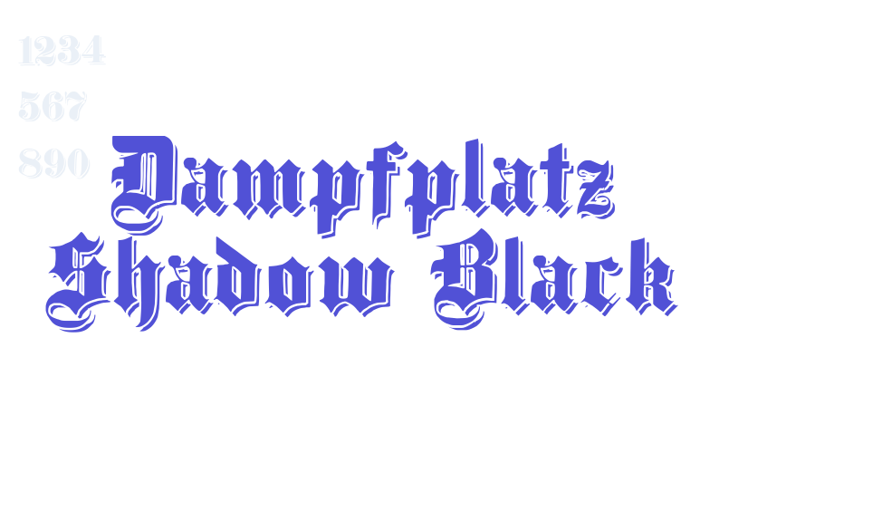 Dampfplatz Shadow Black-font-download