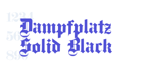 Dampfplatz Solid Black-font-download