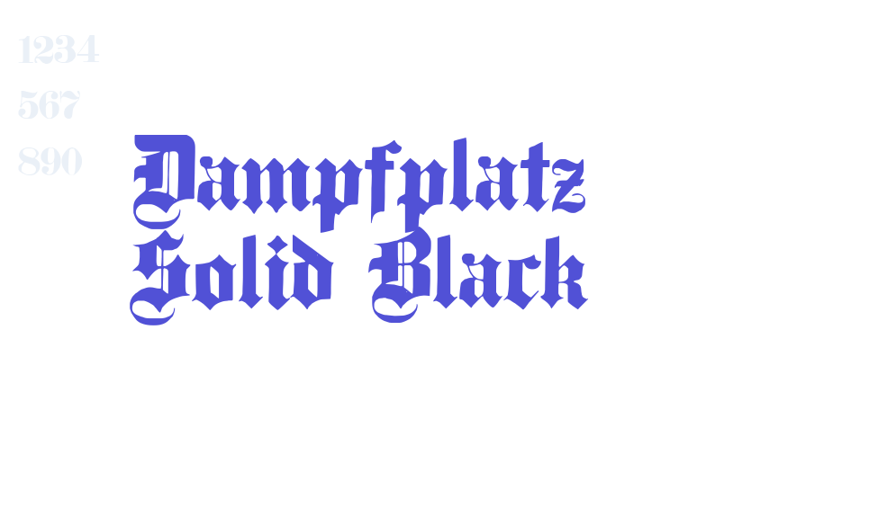 Dampfplatz Solid Black-font-download