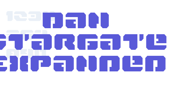 Dan Stargate Expanded font free