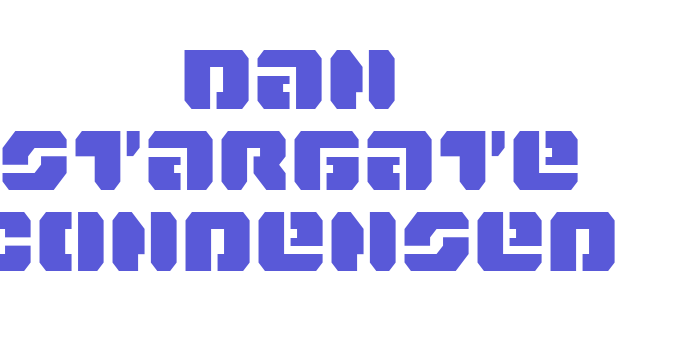 Dan Stargate Condensed Font Download