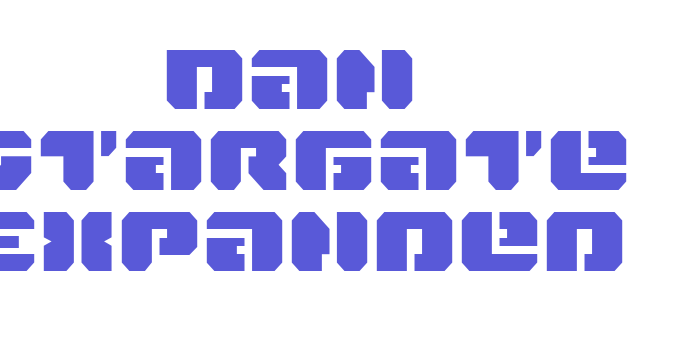 Dan Stargate Expanded Font Download