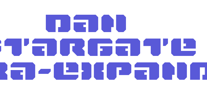 Dan Stargate Extra-expanded Font Download