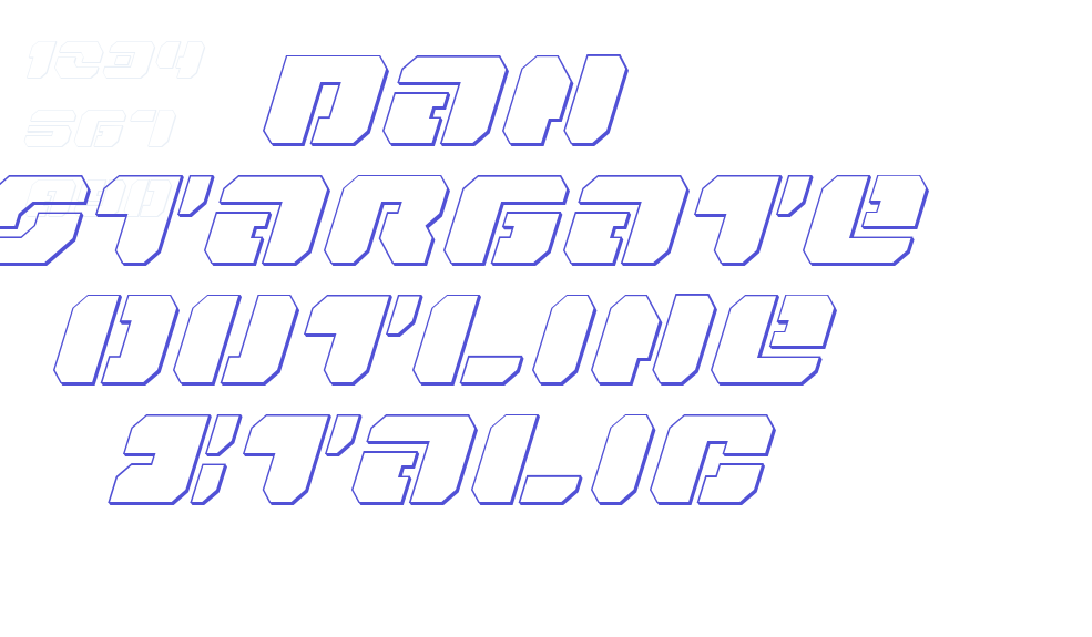 Dan Stargate Outline Italic-font-download