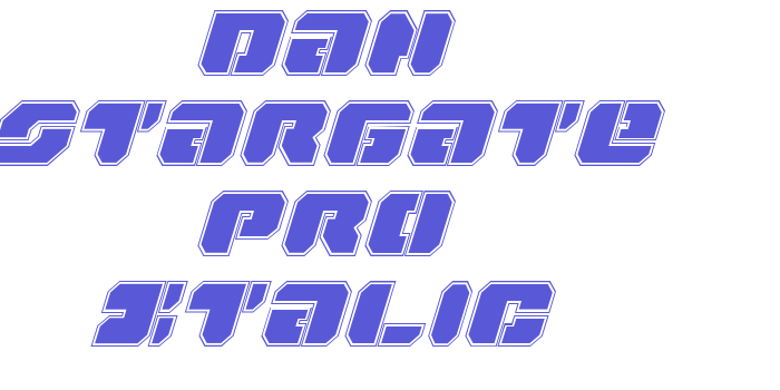 Dan Stargate Pro Italic Font Download