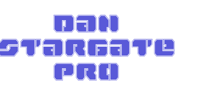 Dan Stargate Pro Font Download