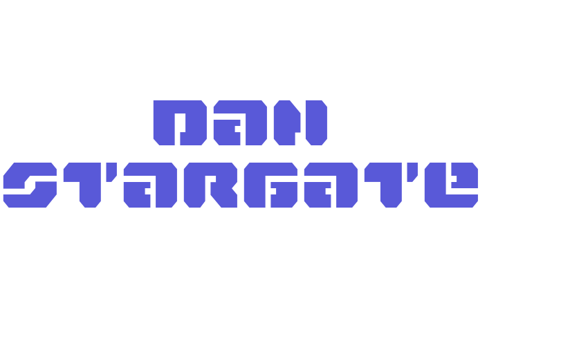 Dan Stargate Font