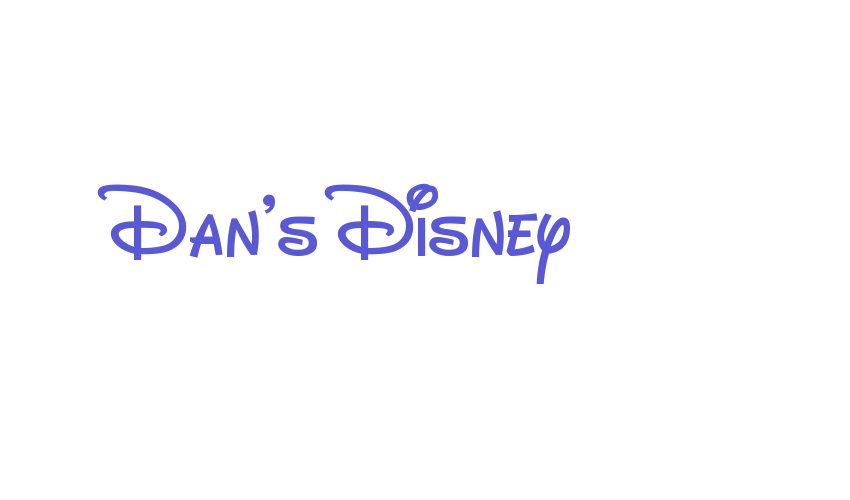 Dan’s Disney Font