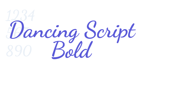 Dancing Script Bold font free