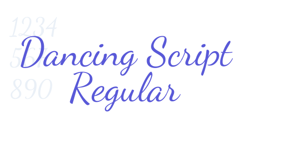 Dancing Script Regular font free