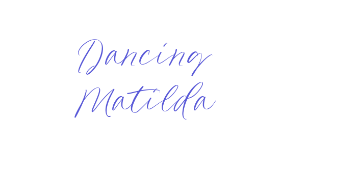 Dancing Matilda Font