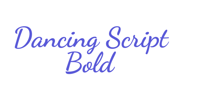 Dancing Script Bold Font Download