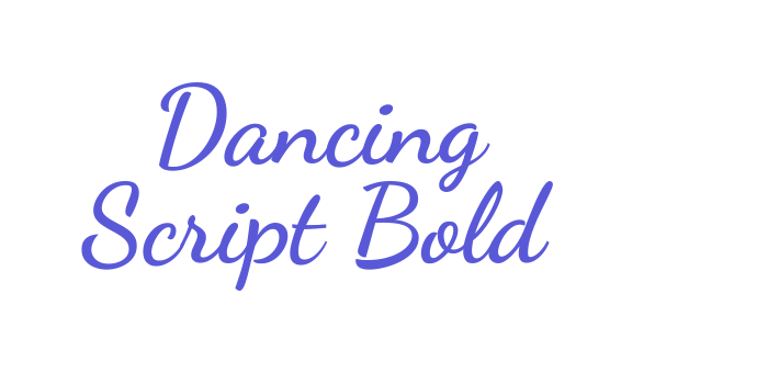 Dancing Script Bold Font