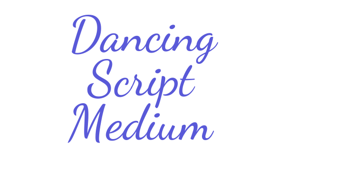 Dancing Script Medium Font