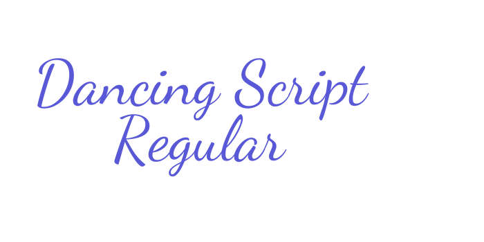 Dancing Script Regular Font Download