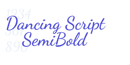 Dancing Script SemiBold-font-download